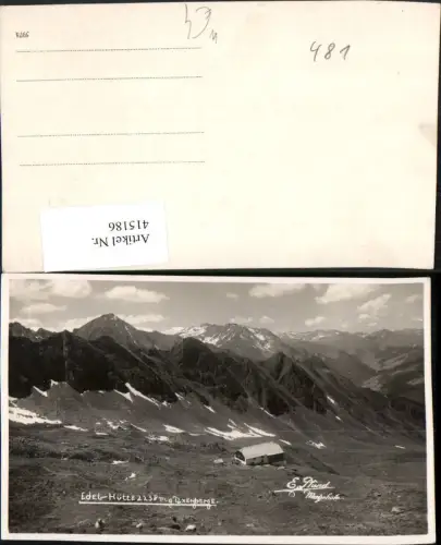 415186,Edelhütte Berghütte b. Mayrhofen Bergkulisse