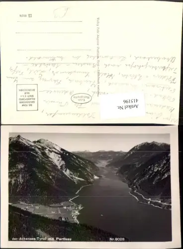 415196,Achensee See m. Pertisau Teilansicht Bergkulisse