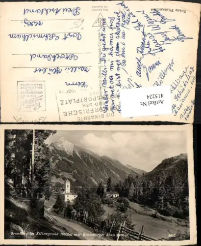 415224,Brandberg im Zillergrund b. Mayrhofen m. Brandberger Kolm Bergkulisse