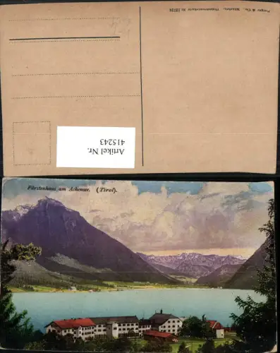 415243,Fürstenhaus am Achensee b. Pertisau Bergkulisse pub Purger e Co 12724
