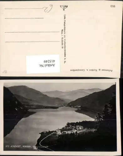 415249,Achensee See geg. Norden vom Gamspavillon Bergkulisse