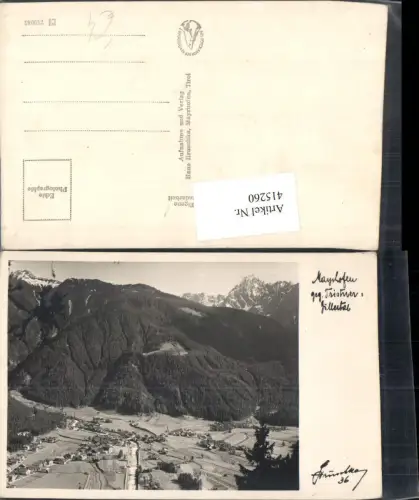 415260,Mayrhofen Totale geg. Tristner Bergkulisse pub Hans Hruschka 36