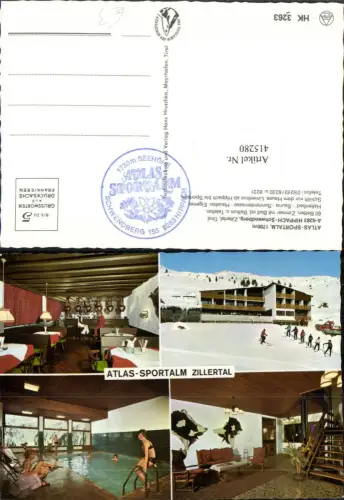 415280,Hippach Schwendberg Atlas-Sportalm Hallenbad Mehrbildkarte