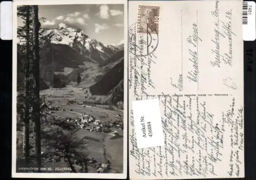 436884,Mayrhofen im Zillertal Totale Bergkulisse