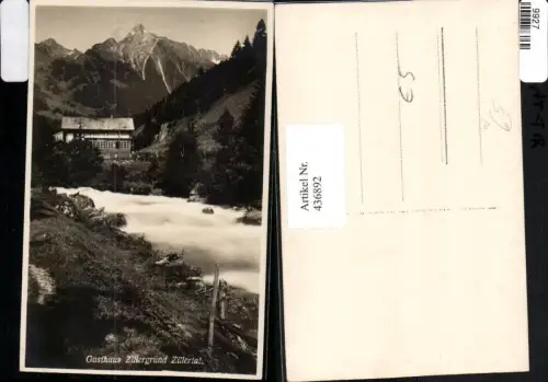 436892,Gasthaus Zillergrund im Zillertal b. Mayrhofen Bergkulisse