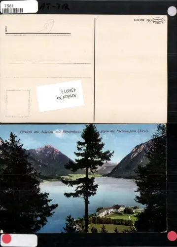 436913,Pertisau am Achensee Fürstenhaus geg. Kirchenspitze Bergkulisse