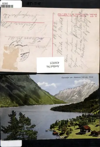 436925,Gaisalpe am Achensee b. Achenkirch See Bergkulisse