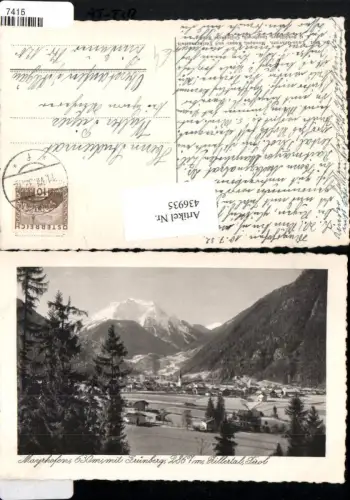 436935,Mayrhofen Totale m. Grünberg Bergkulisse
