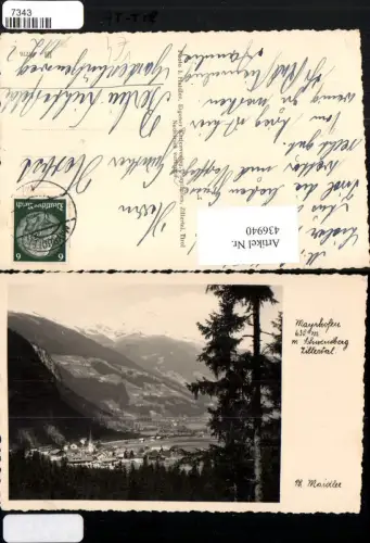436940,Mayrhofen Totale m. Schwendberg Bergkulisse pub Foto Maidler