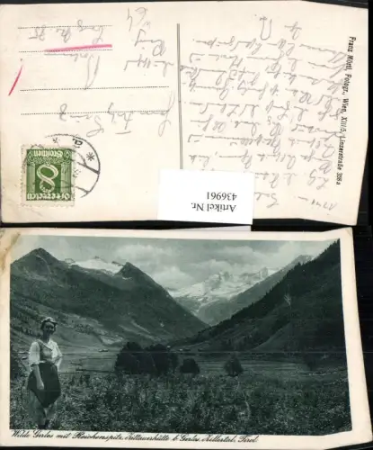 436961,Wilde Gerlos m. Reichenspitz Zittauerhütte b. Gerlos Bergkulisse