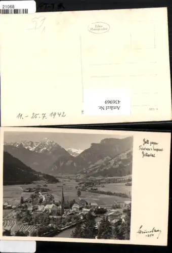 436969,Zell Totale geg. Tristner Bergkulisse pub Hans Hruschka 1354