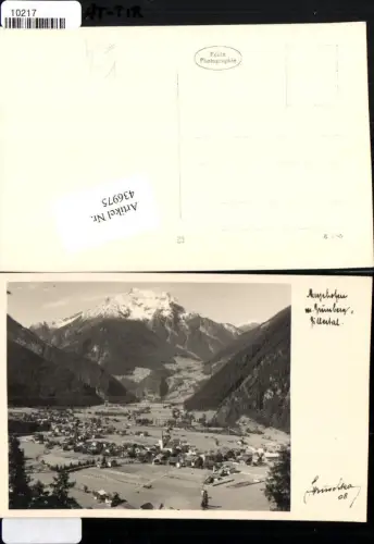 436975,Mayrhofen Totale m. Grünberg Bergkulisse pub Hans Hruschka 08
