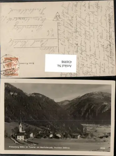 436998,Finkenberg im Tuxertal Totale m. Mairhofen Mayrhofen Bergkulisse