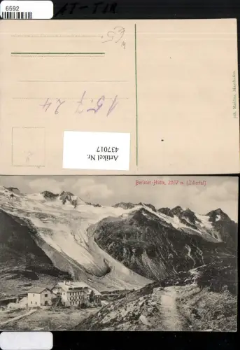 437017,Berliner-Hütte Berghütte b. Mayrhofen Bergkulisse