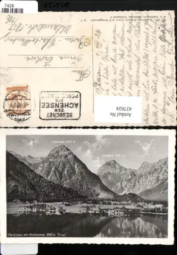 437024,Pertisau am Achensee Totale m. Tristenkopf Bergkulisse
