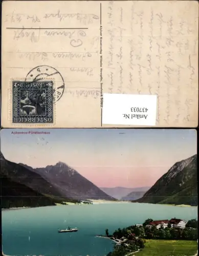 437033,Achensee Fürstenhaus b. Pertisau Bergkulisse