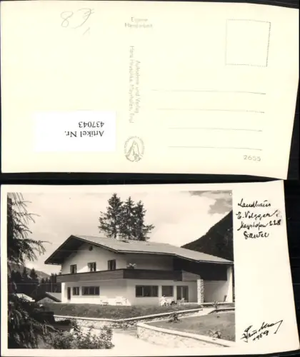 437043,Mayrhofen Landhaus Volgger Haus pub Hans Hruschka 1959