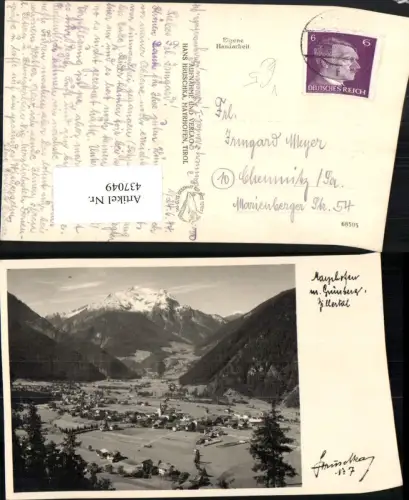 437049,Mayrhofen Totale m. Grünberg Bergkulisse pub Hans Hruschka 7