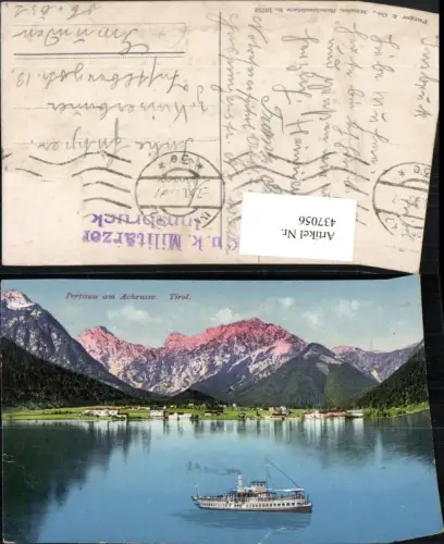 437056,Pertisau am Achensee Totale See Dampfer Bergkulisse pub Purger e Co 10750