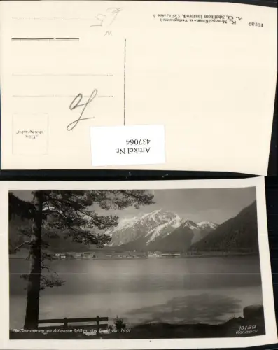 437064,Achensee See m. Pertisau Teilansicht Bergkulisse