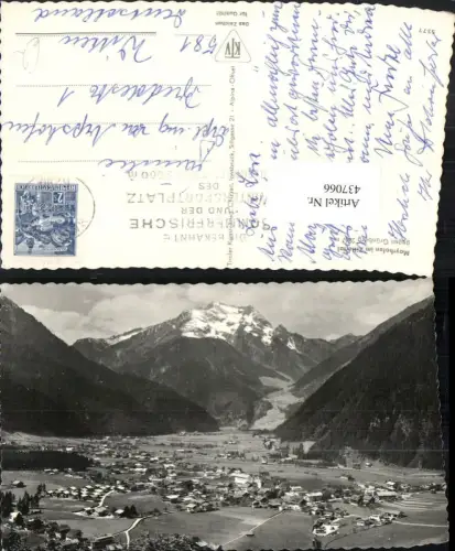 437066,Mayrhofen im Zillertal Totale m. Grünberg Bergkulisse