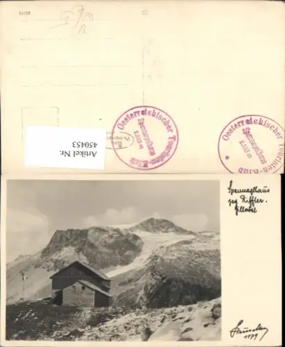 450453,Spannaglhaus Berghütte b. Hintertux Bergkulisse pub Hruschka 1179
