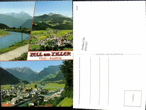 454767,Zell am Ziller Totale Fluss Mehrbildkarte