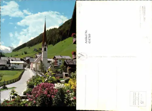 454769,Lanersbach Teilansicht Kirche geg. Tuxerkees u. Kaserer