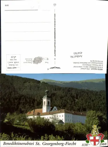 454783,Schwaz Abtei St. Georgenberg-Fiecht pub Alpine Luftbild 3018