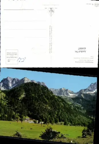 454807,Eng Alpengasthof u. Cafe am Großen Ahornboden Bergkulisse