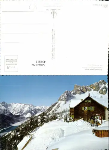 454817,Rofan Erfurterhütte Berghütte b. Maurach Bergkulisse Winterbild