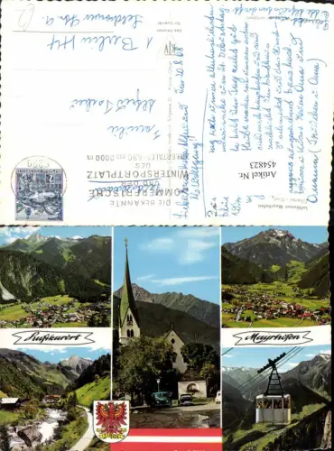 454823,Mayrhofen im Zillertal Totale Kirche Seilbahn Mehrbildkarte