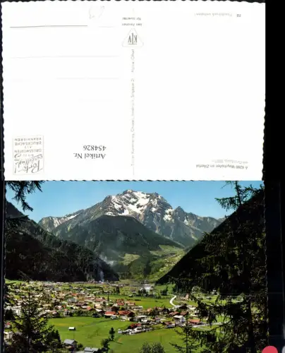 454826,Mayrhofen im Zillertal Totale m. Grünberg Bergkulisse