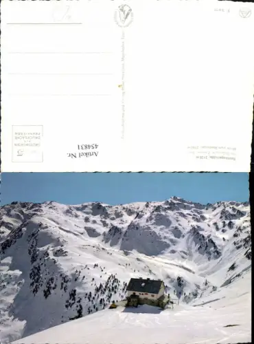 454831,Rastkogelhütte Berghütte b. Hippach Bergkulisse Winterbild