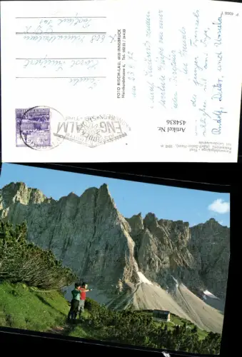 454836,Falkenhütte Berghütte b. Hinterriß Bergkulisse
