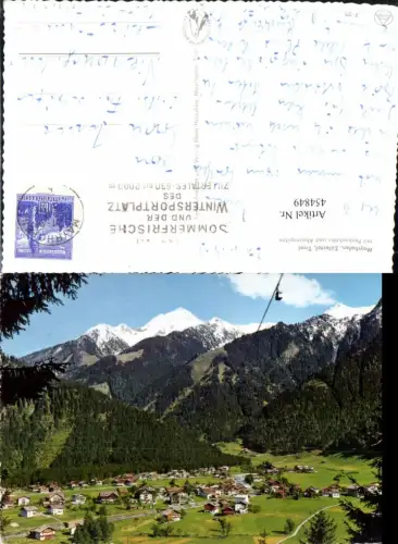 454849,Mayrhofen Totale m. Penkenbahn Seilbahn Bergkulisse