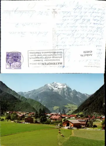 454850,Mayrhofen Totale geg. Grünberg Bergkulisse