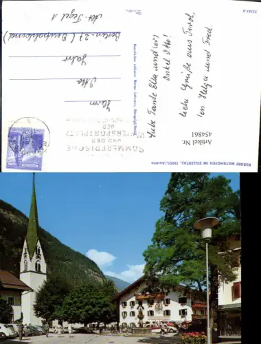 454861,Mayrhofen im Zillertal Marktplatz Kirche Gasthof