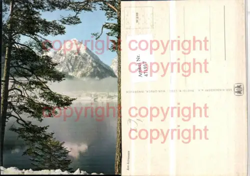 471917,Achensee See b. Pertisau Bergkulisse pub SOS-Kinderdorf 3/68
