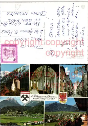 471933,Schwaz u. Vomp Totale Schloss Freundsberg Mehrbildkarte