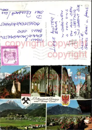 471934,Schwaz u. Vomp Totale Schloss Freundsberg Mehrbildkarte