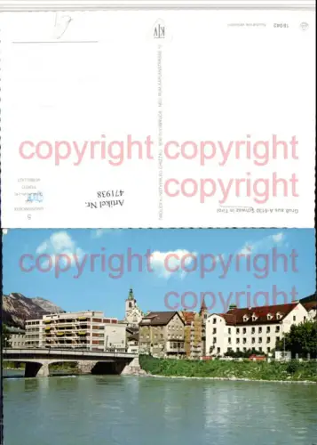 471938,Schwaz in Tirol Teilansicht Brücke