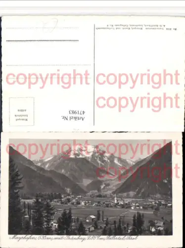471983,Mayrhofen Totale m. Grünberg Bergkulisse