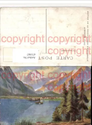 471987,Künstler AK Achensee See b. Pertisau Bergkulisse