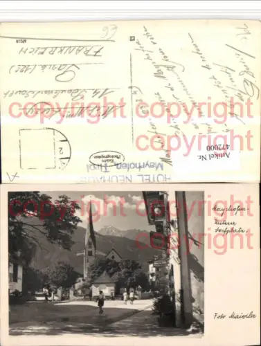472000,Mayrhofen Unterer Dorfplatz Kirche pub Foto Maidler