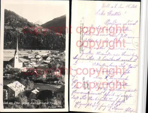 475871,Zell am Ziller Teilansicht geg. Gerlostal