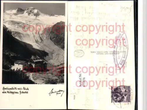 475876,Berlinerhütte b. Mayrhofen m. Mösele Gletscher pub Hruschka 704