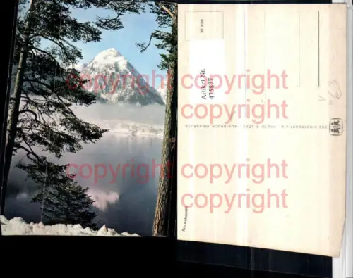 475877,Achensee See b. Pertisau Bergkulisse pub SOS-Kinderdorf 3/68