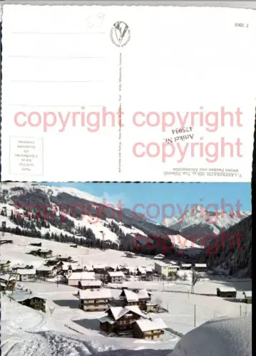475934,Vorder-Lanersbach b. Tux Totale Bergkulisse Winterbild