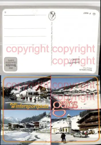 475943,Gerlos im Zillertal Totale Kirche Winterbilder Mehrbildkarte